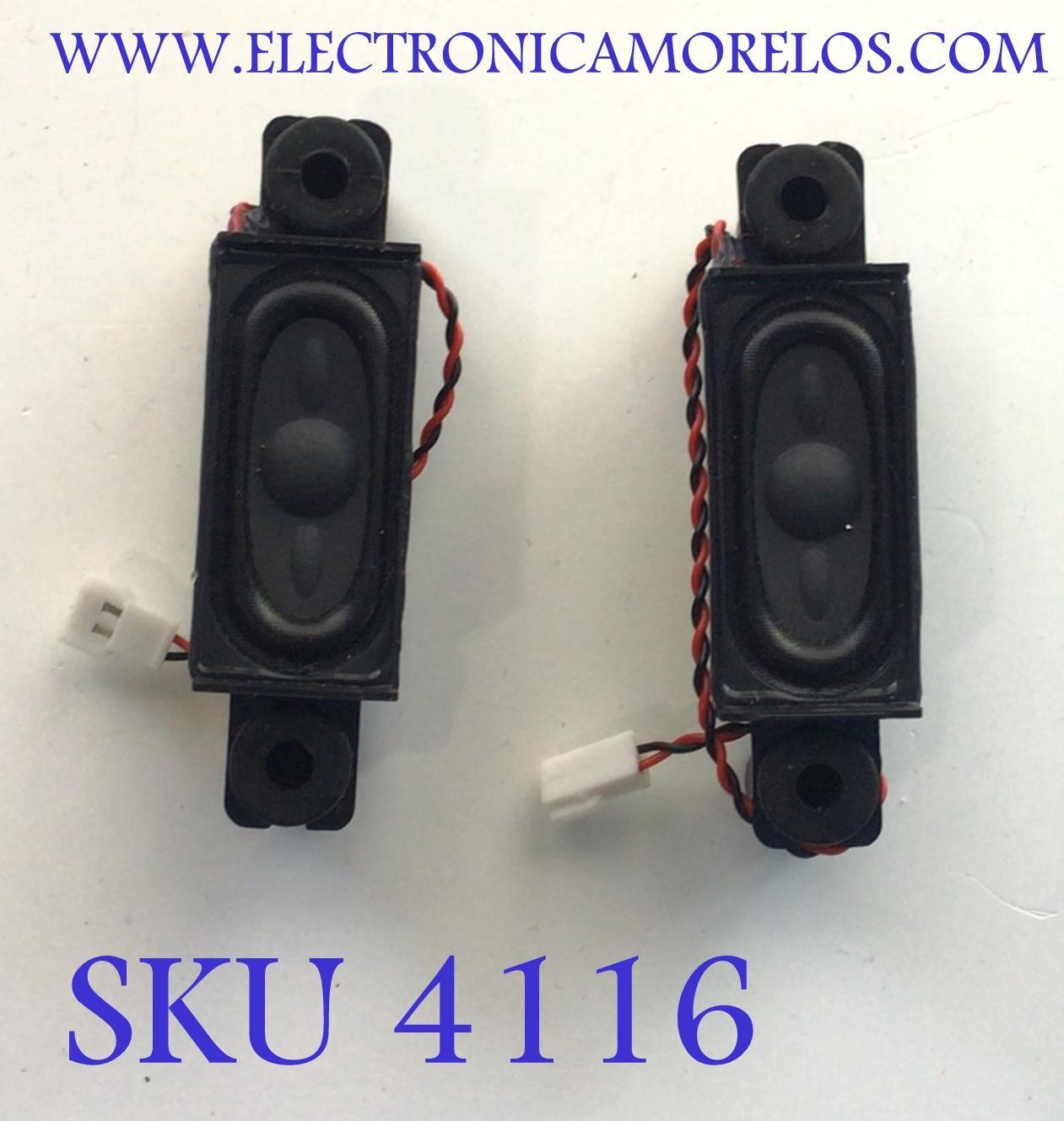 KIT DE BOCINAS (2PZS) ASUS / NUMERO DE PARTE 378G0025653VAB / 4Ω  2.5W / FE403 / MODELO VG248Q